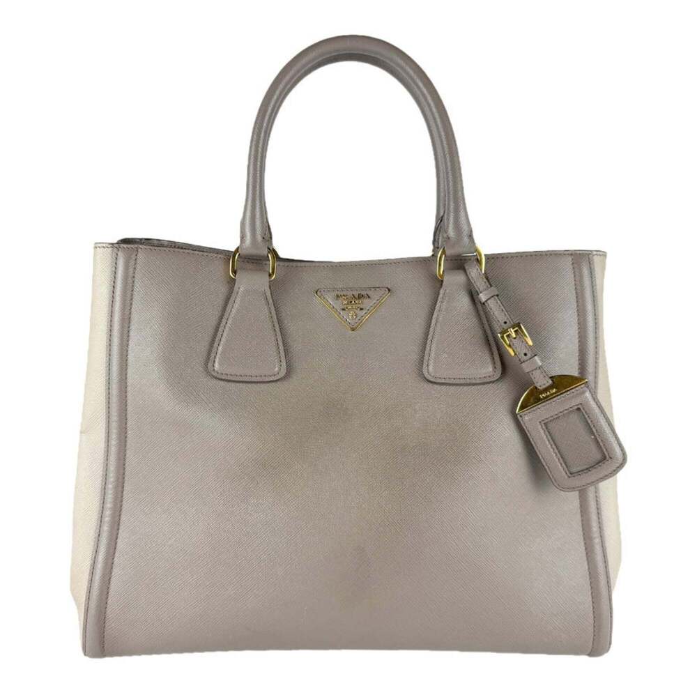PRADA Gray Leather Shoulder Bag - Picture 1 of 13
